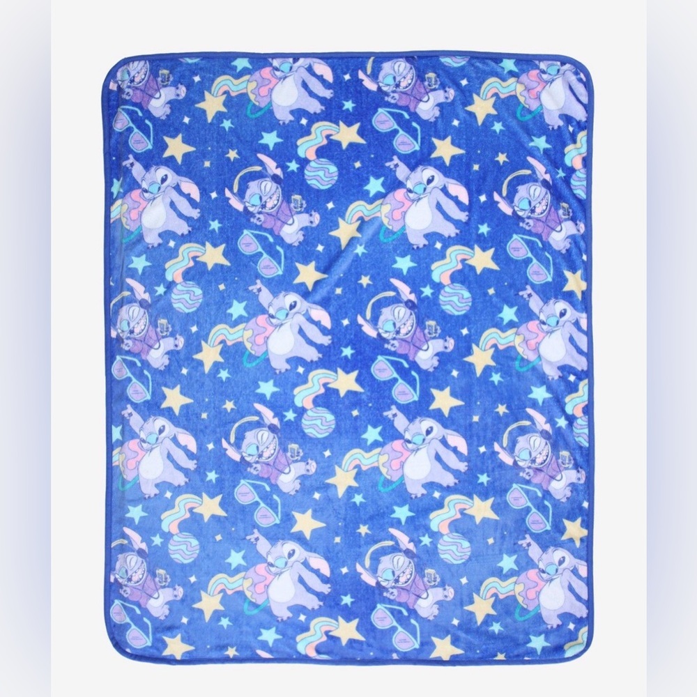 Disney Stitch Dancing Throw Blanket- NWT